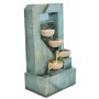 Granimex Wasserwand mit 4 Schalen, LED-Beleuchtung. Dekorative Gartenbrunnen für Innen und Außen.