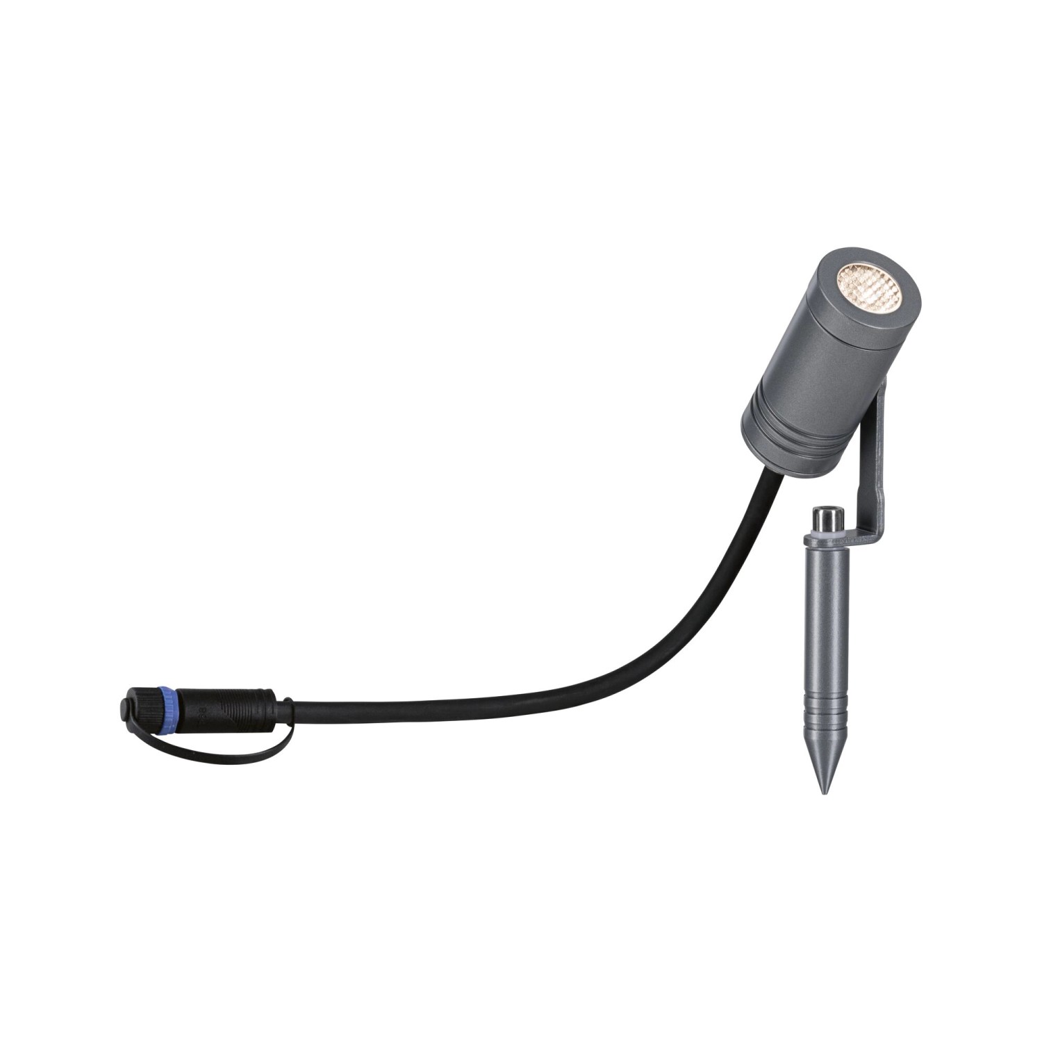 Paulmann LED-Gartenstrahler Plug & Shine Radix IP65 3000 K 6 W Grau