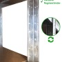 Detailaufnahme: Ondis24 Metallregal Thomas (90x40) mit Stecksystem und Regalverbinder.