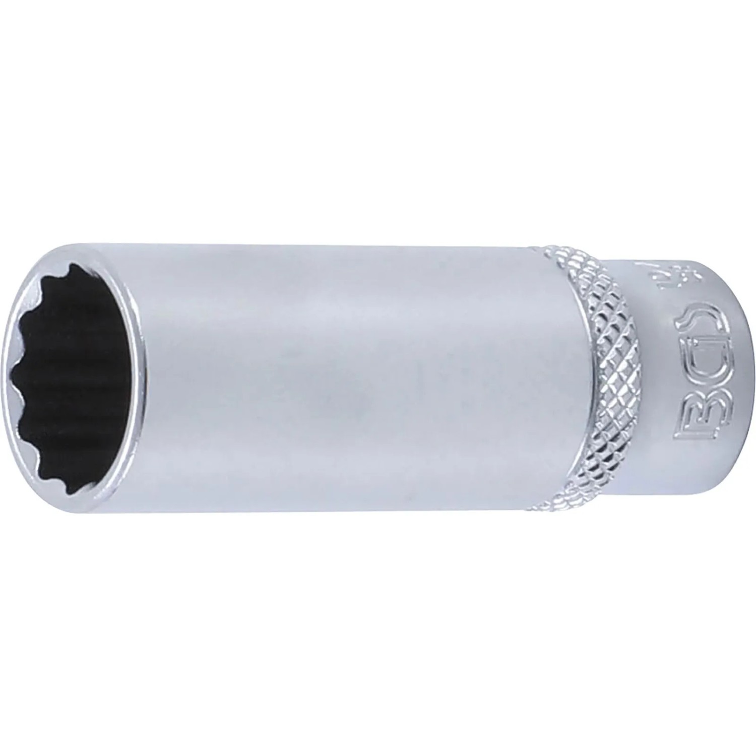 BGS Steckschlüssel Einsatz Zwölfkant Tief Antrieb Innenvierkant 6 3 Mm  1 4 Zoll  SW 13 Mm 10713
