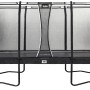 Rechteckiges Salta Premium Gartentrampolin, 396x244 cm, mit Sicherheitsnetz in Schwarz.