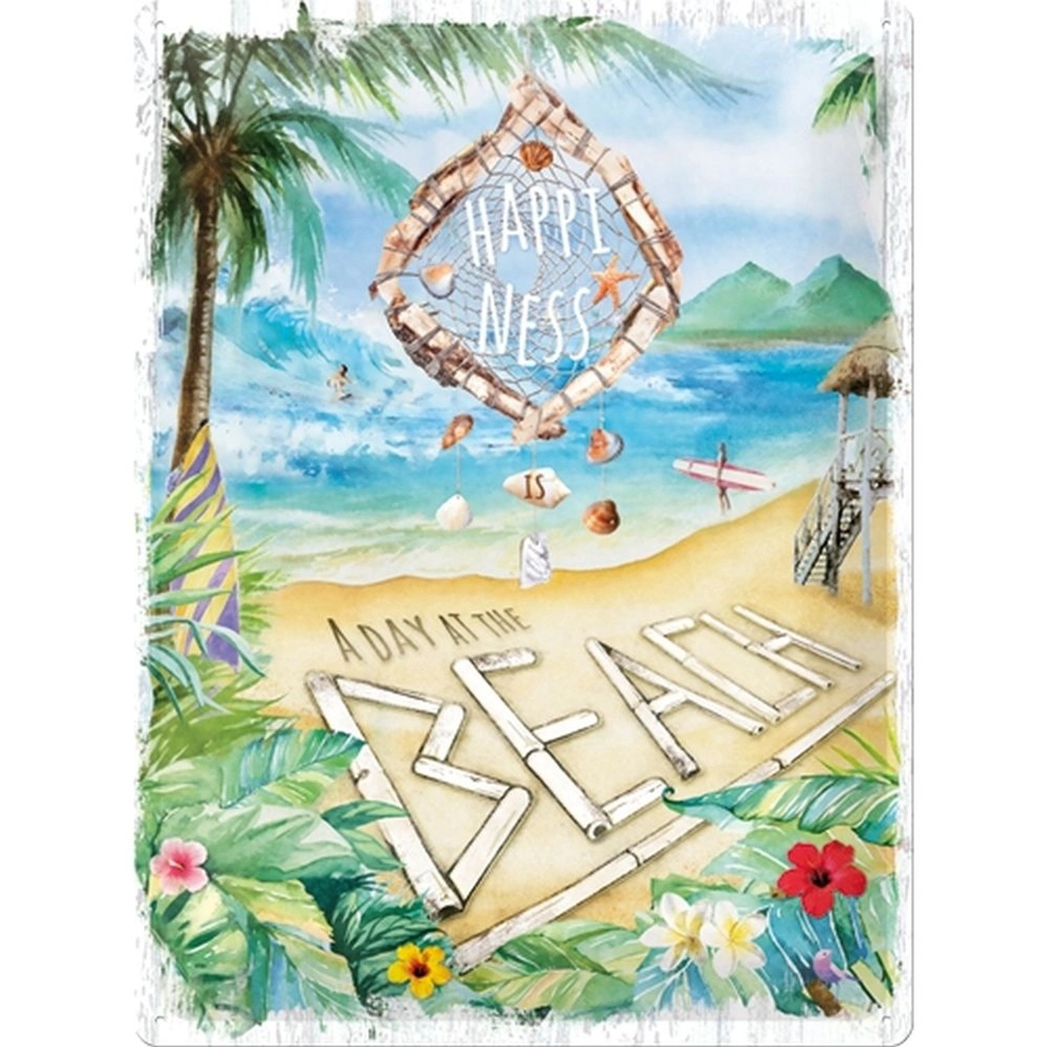 Nostalgic-Art Blechschild 30 x 40 cm - Outdoor & Activities - Happiness is günstig online kaufen