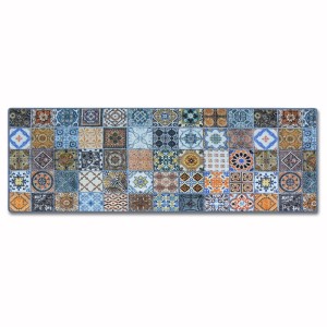 KARAT Teppichläufer Bonita im Patchwork Design, 80x400 cm. Wohnteppich nach Maß für Flur und Wohnräume.