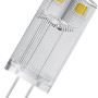 Osram LED Lampe Classic oval, 3er-Pack. G4 Sockel, warmweißes Licht, klare Form.