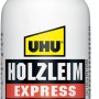 Uhu Holzleim Express, 75g Flasche, schnell trocknender Kleber für Holz.