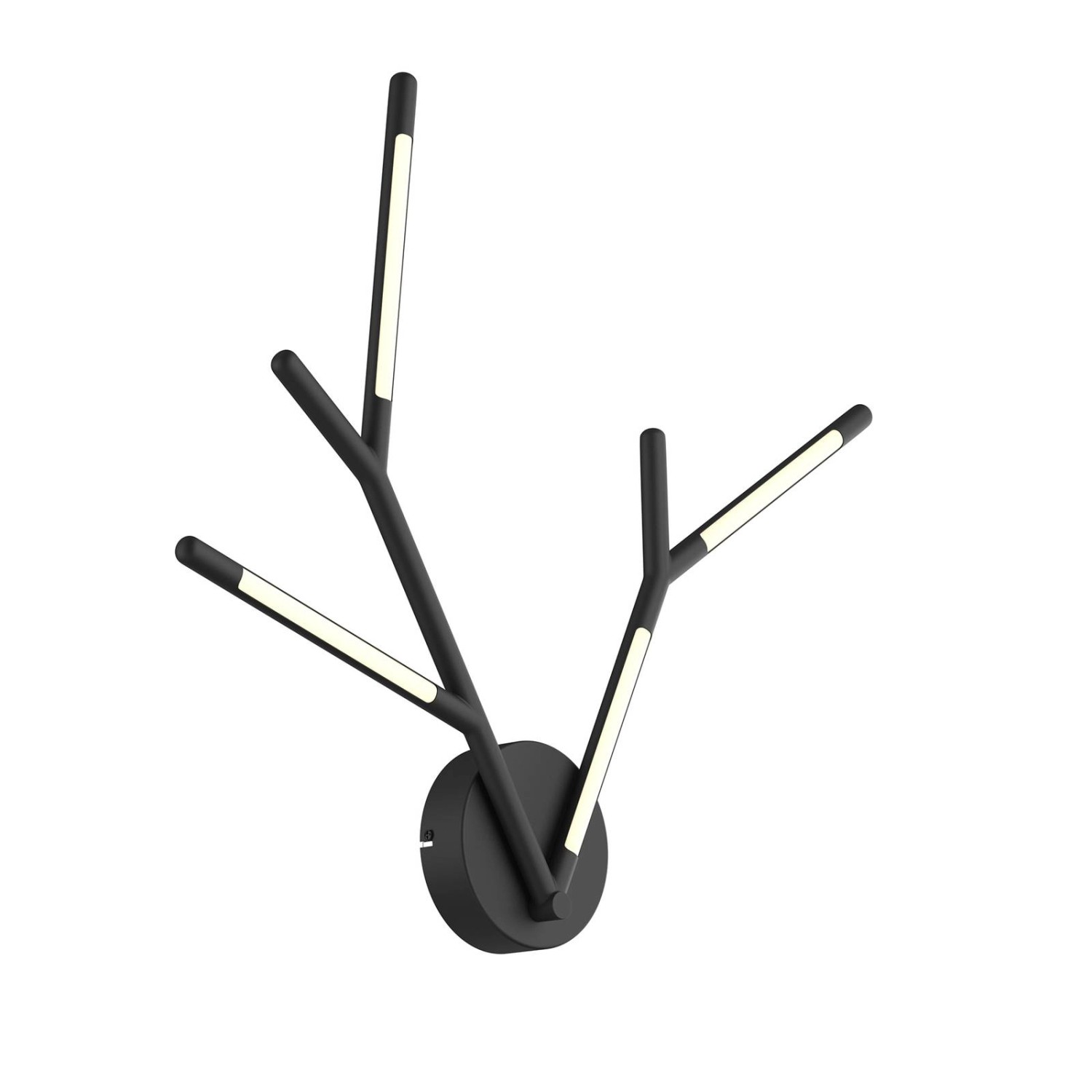 Lucande LED Wandleuchte Wandlampe Innen Cuerno 9626405 Modern in Schwarz au günstig online kaufen