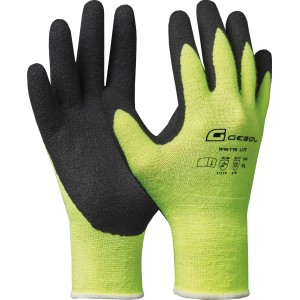 Gebol Winter Lite Handschuhe Gr. 9, neongrün/schwarz, für Arbeiten in kalter Umgebung.