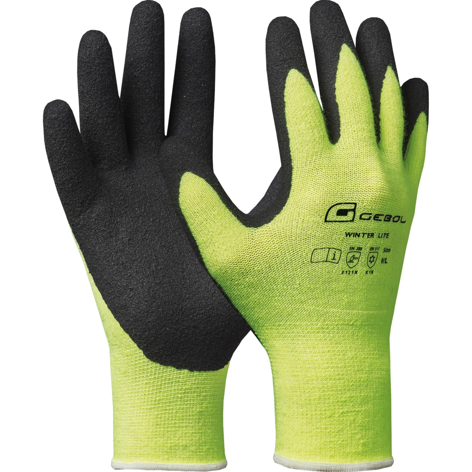 Gebol Handschuhe Winter Lite Gr. 9 Neongrün