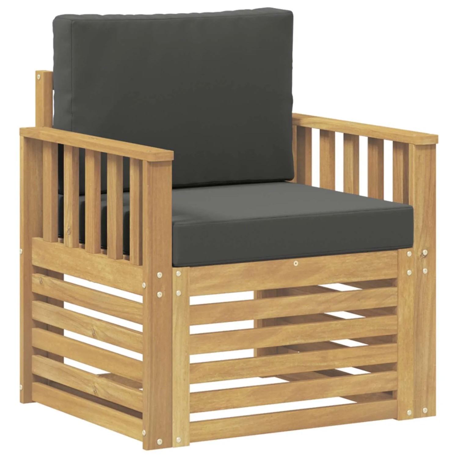 vidaXL 2 Stück Outdoor-Sofagarnitur Polyester Weiß und Anthrazit 3439089