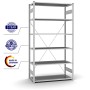 Verzinktes PROREGAL Lagerregal mit 6 Böden, 250x130x60 cm, Fachlast 110 kg, Stecksystem.