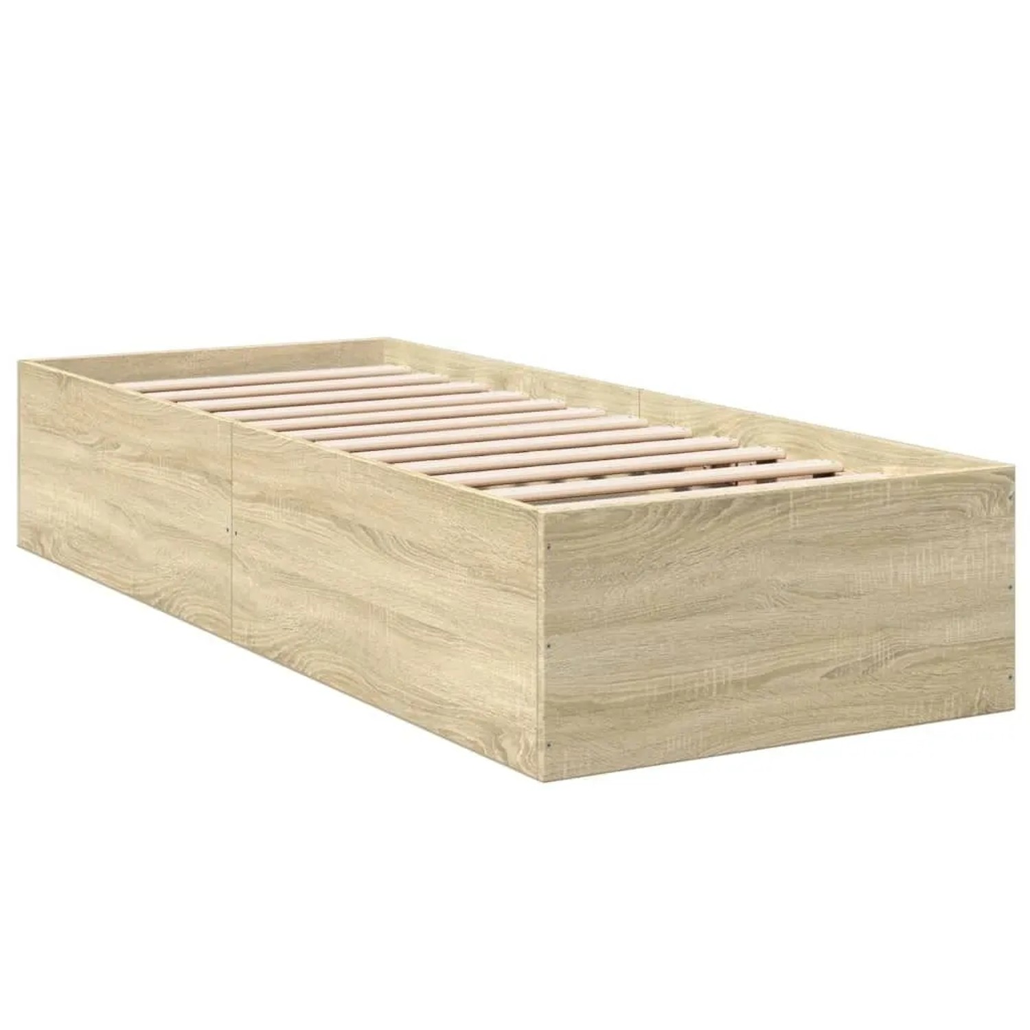 vidaXL Bettgestell Sonoma-Eiche 90x200 cm Holzwerkstoff 3281058 günstig online kaufen