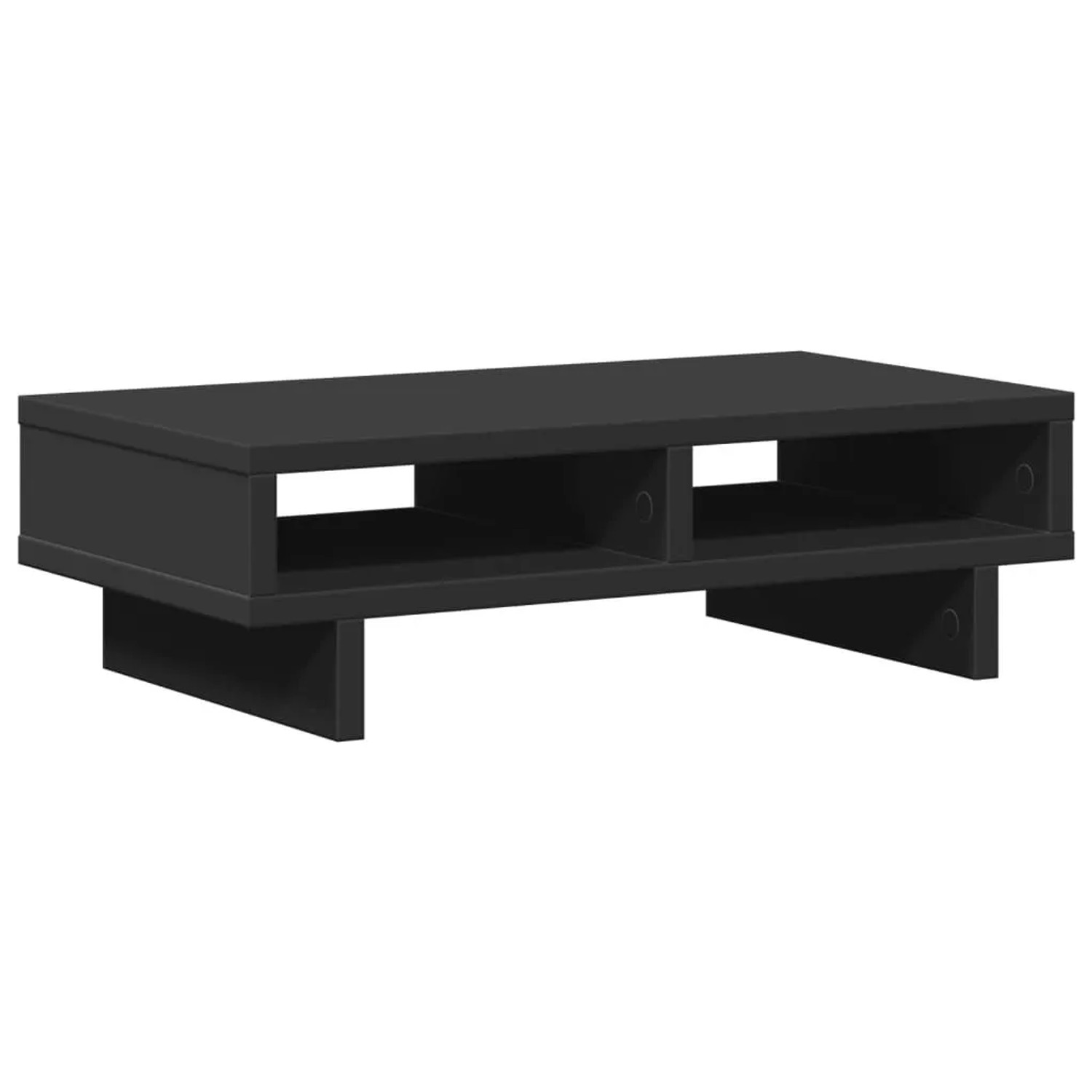 vidaXL Monitorständer Schwarz 50x27x15 cm Holzwerkstoff 854743