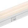 Weiße LED-Lichtleiste mit Schalter, variable Lichtfarbe für Küchen und Arbeitsbereiche.