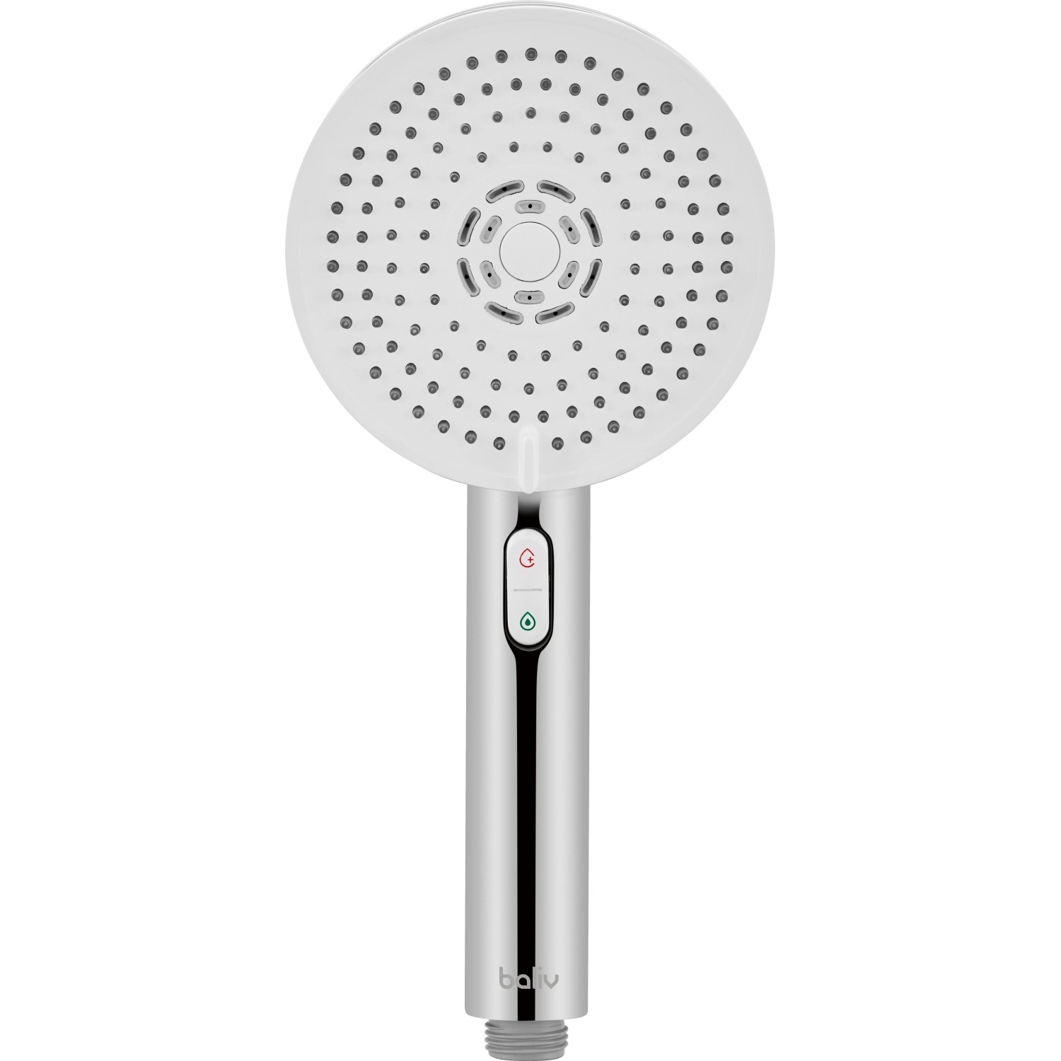 baliv Wassersparende Handbrause HBR-116.420 Rund Verchromt-Weiß