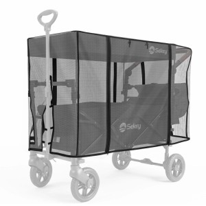 Sekey Insektenschutznetz für Bollerwagen mit Dach, 110x60x75 cm, feinmaschiges Netz.