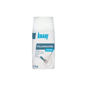 Knauf Füllspachtel Innen 1 kg Sack, zum Ausbessern von Wänden und Decken.