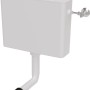 Weißer Siamp Spülkasten Tosca mit Start-Stopp-Technik für Stand-WC.