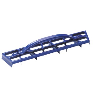 Blauer LUX Gipserhobel Classic, 50 cm, aus Aluminium mit Stahlklingen.