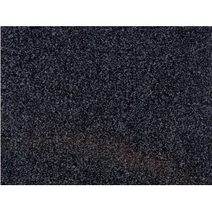 Anthrazitfarbener Teppichboden Olivia, 500 cm breit, aus Polypropylen.