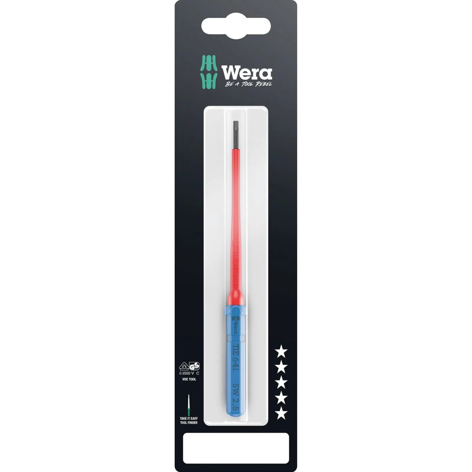 Wera Kraftform Kompakt VDE 64 I Take It Easy SB 05006561001