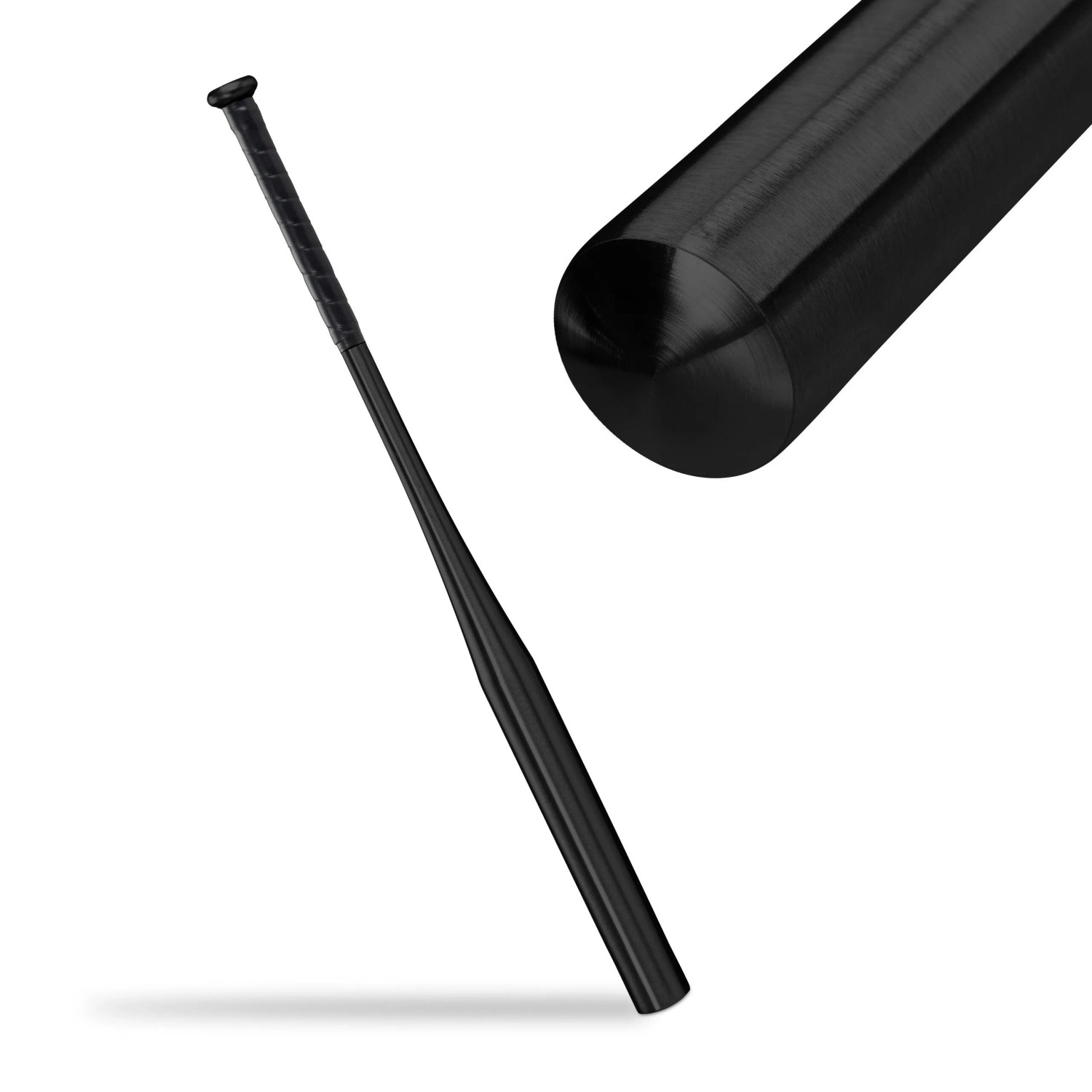 Relaxdays Baseballschläger Aluminium Schwarz Rutschfest 86 cm x ø 5 cm 400 g