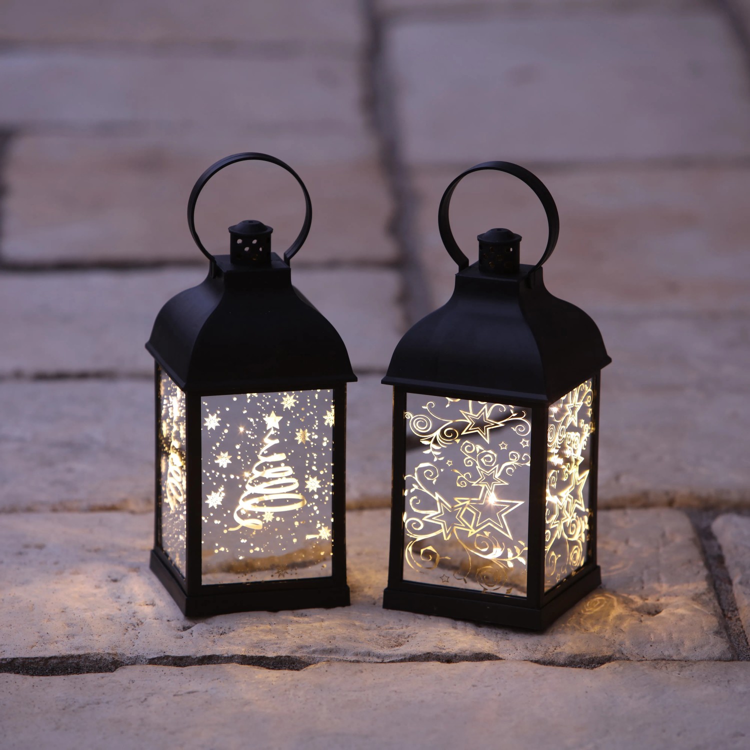 FlowerPower LED Outdoor Laterne Pina Schwarz 10,5 x 22 cm Kunststoff kaufen bei OBI
