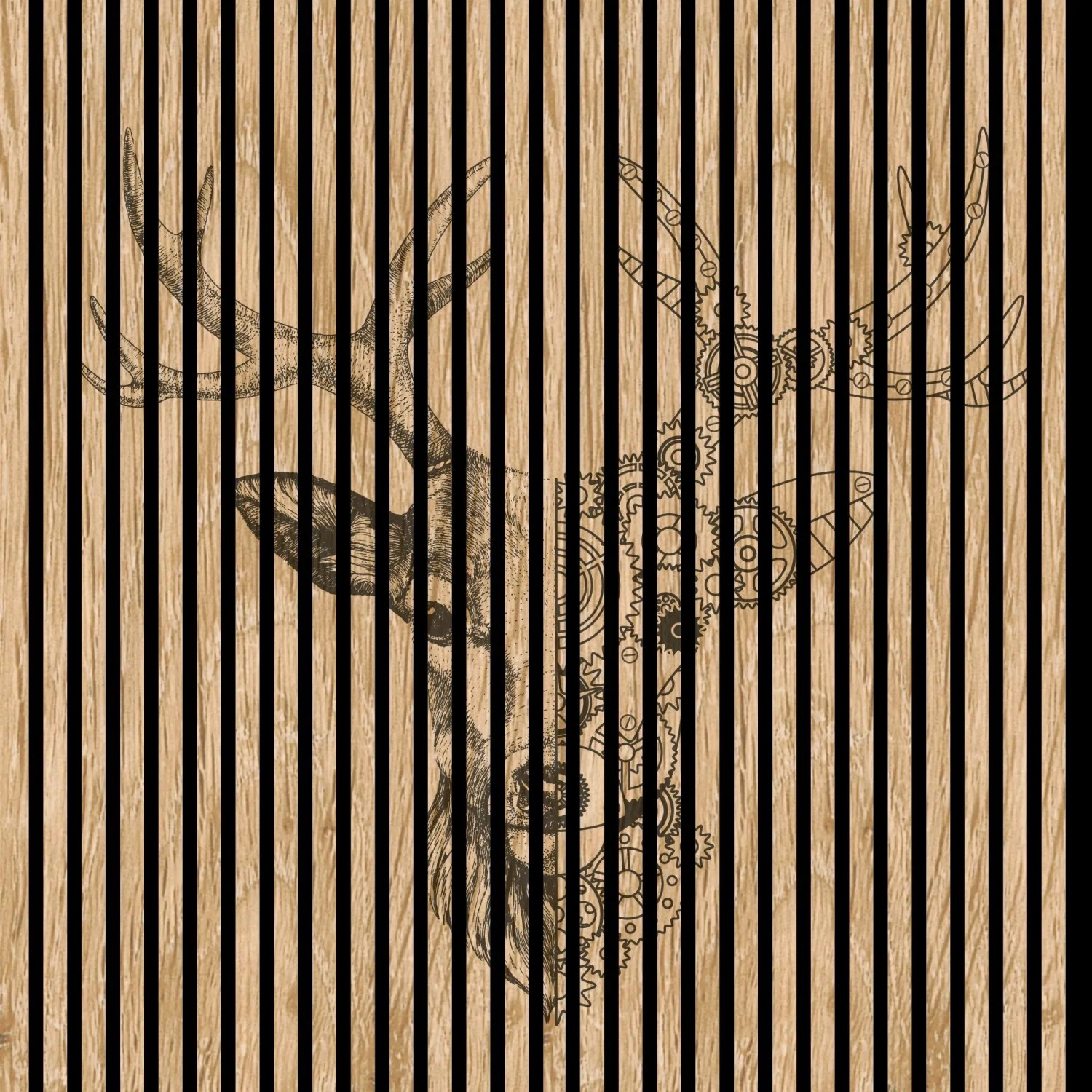 FN Acustico Akustikplatte Deer 1 PET u. MDF Foliert 1.133 x 19 x 1.195 mm