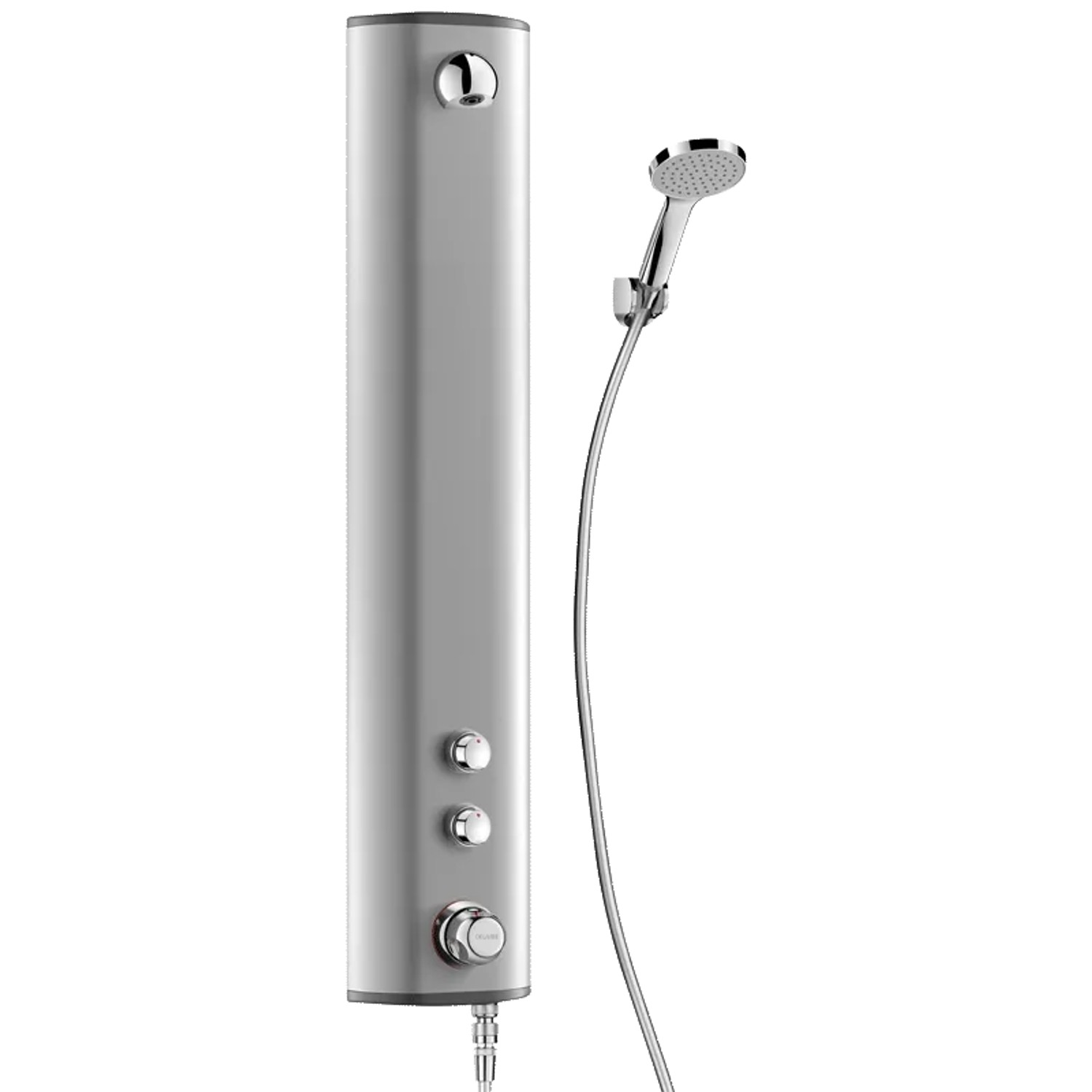 Delabie SECURITHERM Selbstschluss-Duschelement Thermostat Alunox-Matt.