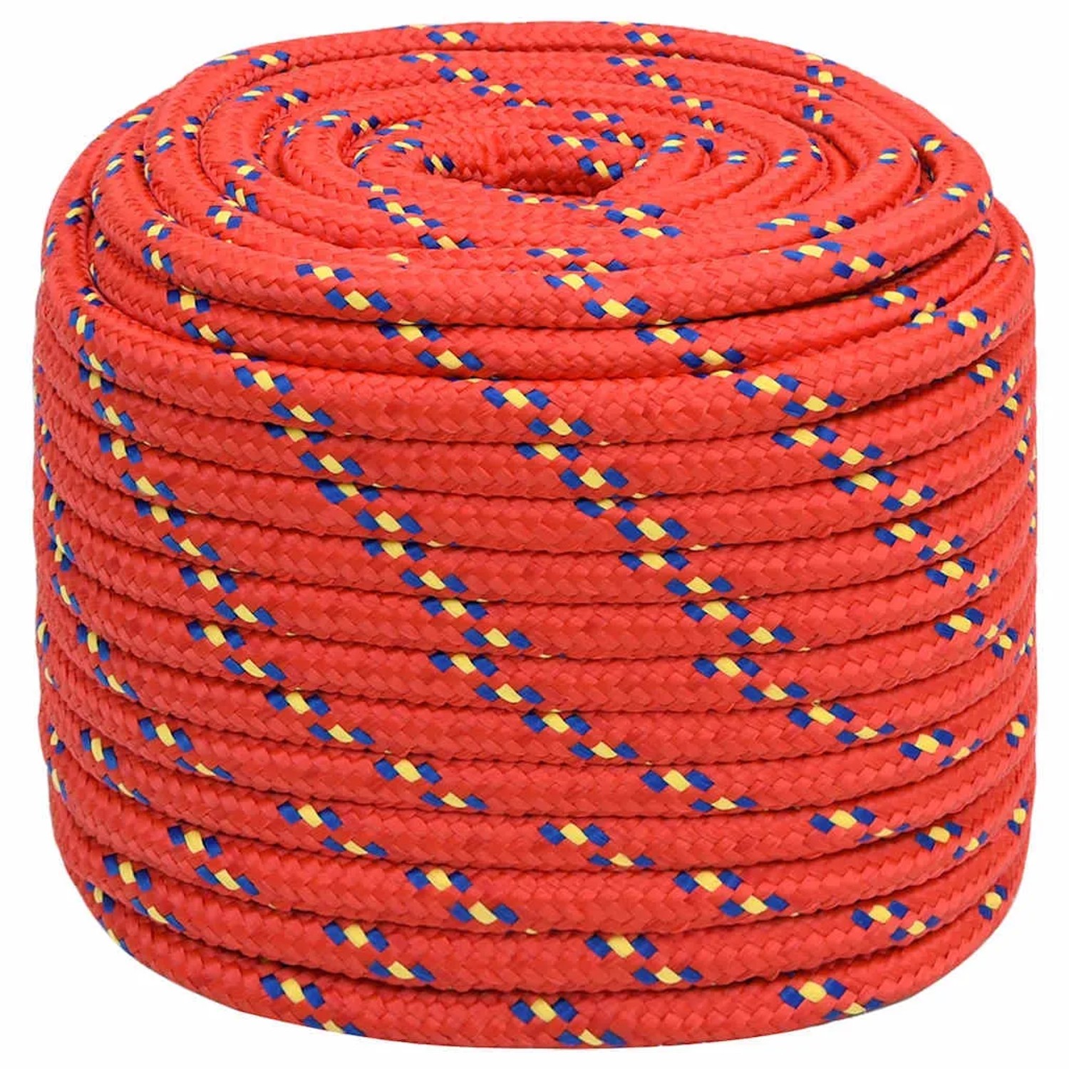 vidaXL Bootsseil Rot 16 mm 100 m Polypropylen 152415