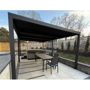 Purple Leaf Verstellbare Aluminium-Pergola Wetterschutz und UV-Schutz für Garten oder Terrasse