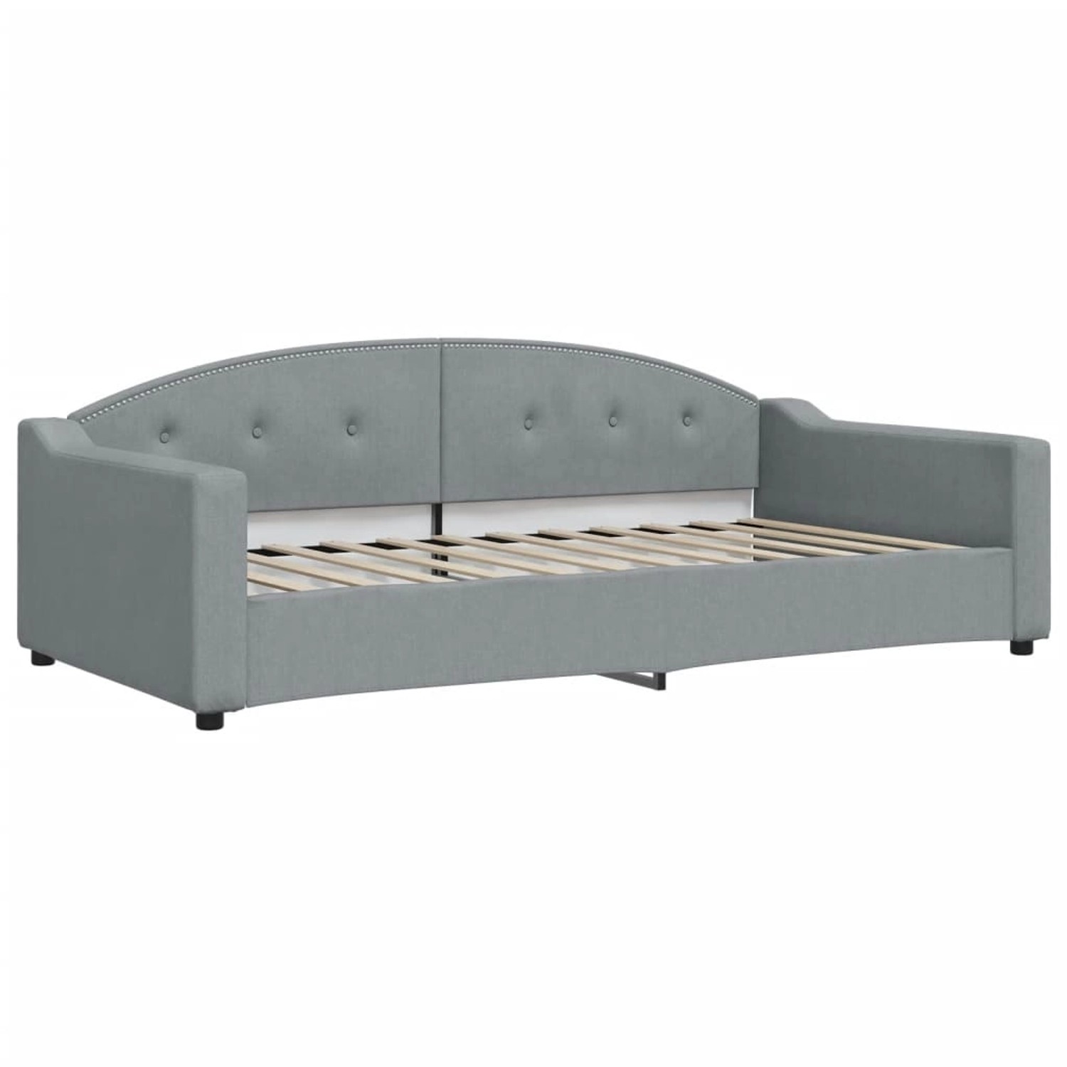 vidaXL Tagesbett Hellgrau 100x200 cm Stoff1842884