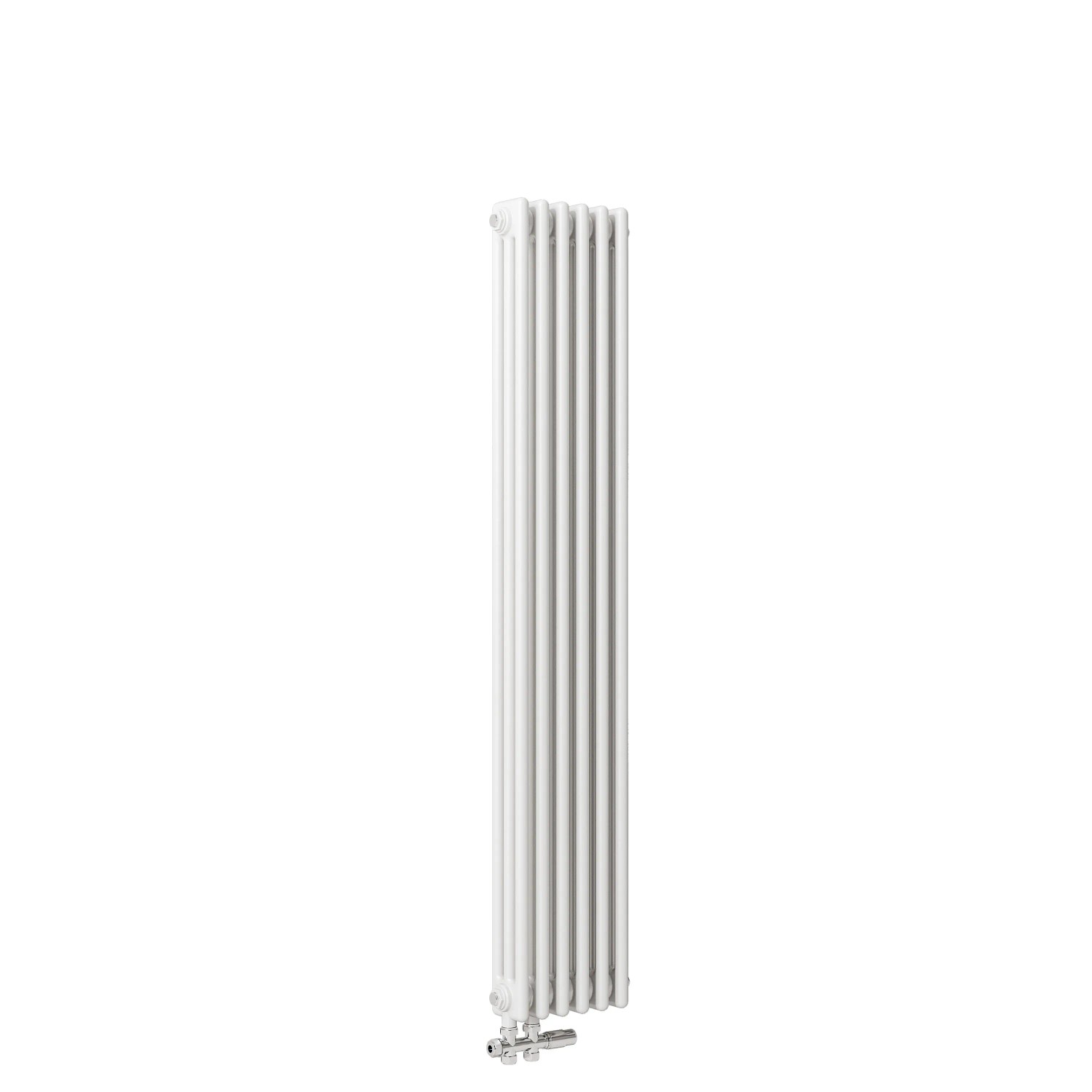 AICA Traditioneller Heizkörper 1500 x 290 mm 983W Dreilagig Gusseisenstil Weiß