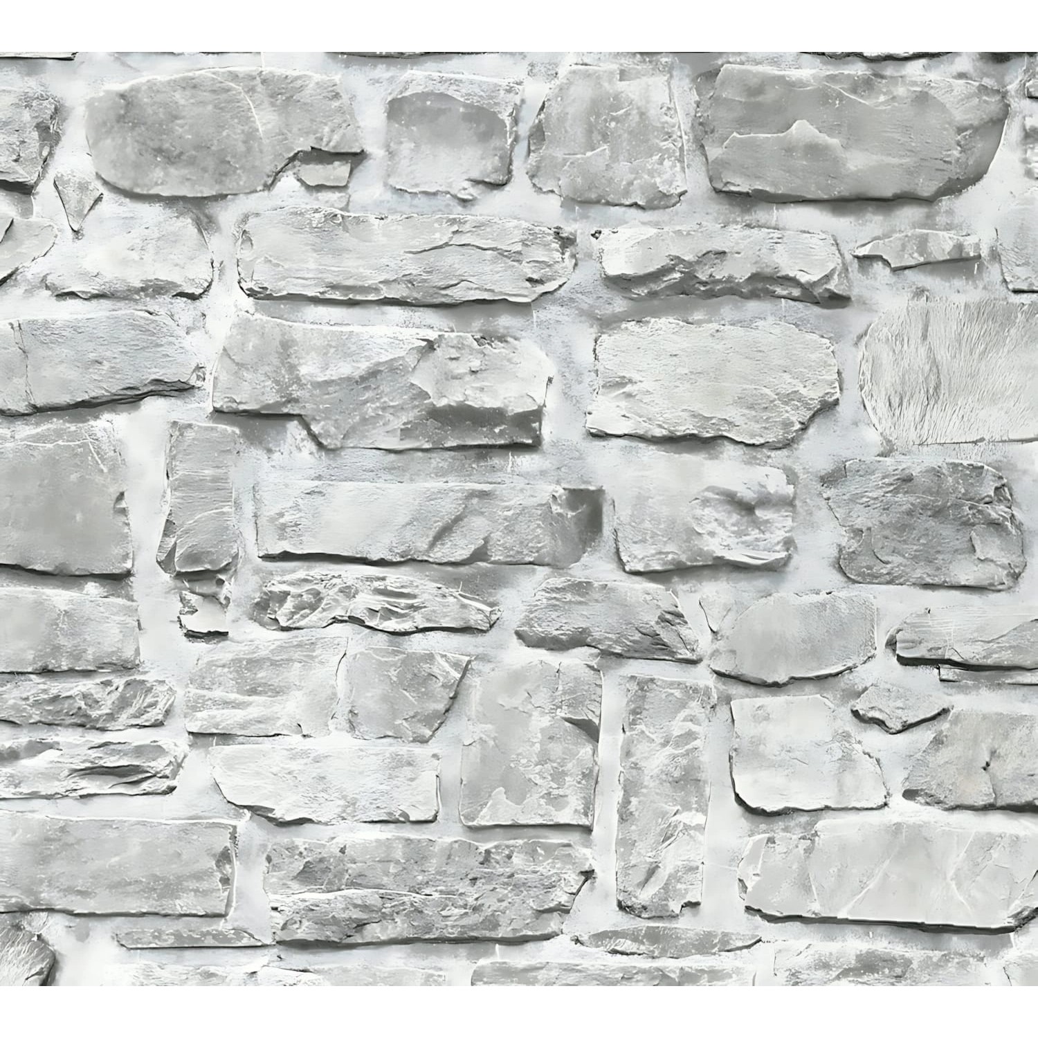 PROFHOME 363701-GU Stein Kacheln Tapete Steinoptik Matt Grau Beige 0,53 m x günstig online kaufen