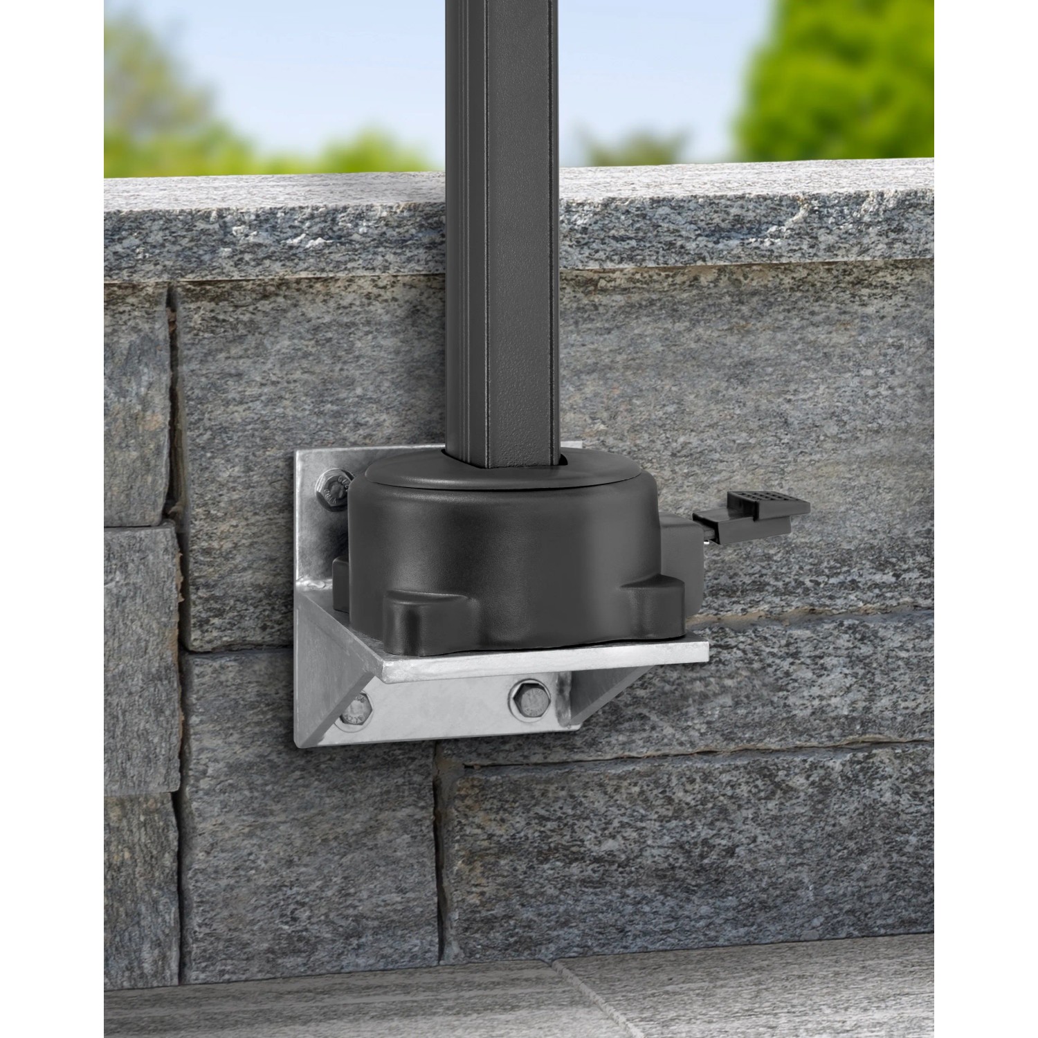 Schneider Universal-Wandkonsole für Ampelschirme, Stahl verzinkt, zur Wandbefestigung.