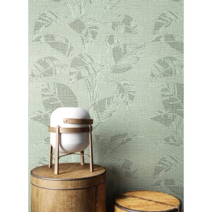 Newroom Vliestapete Bivona Olive Blätter Natur Strukturiert FSC®