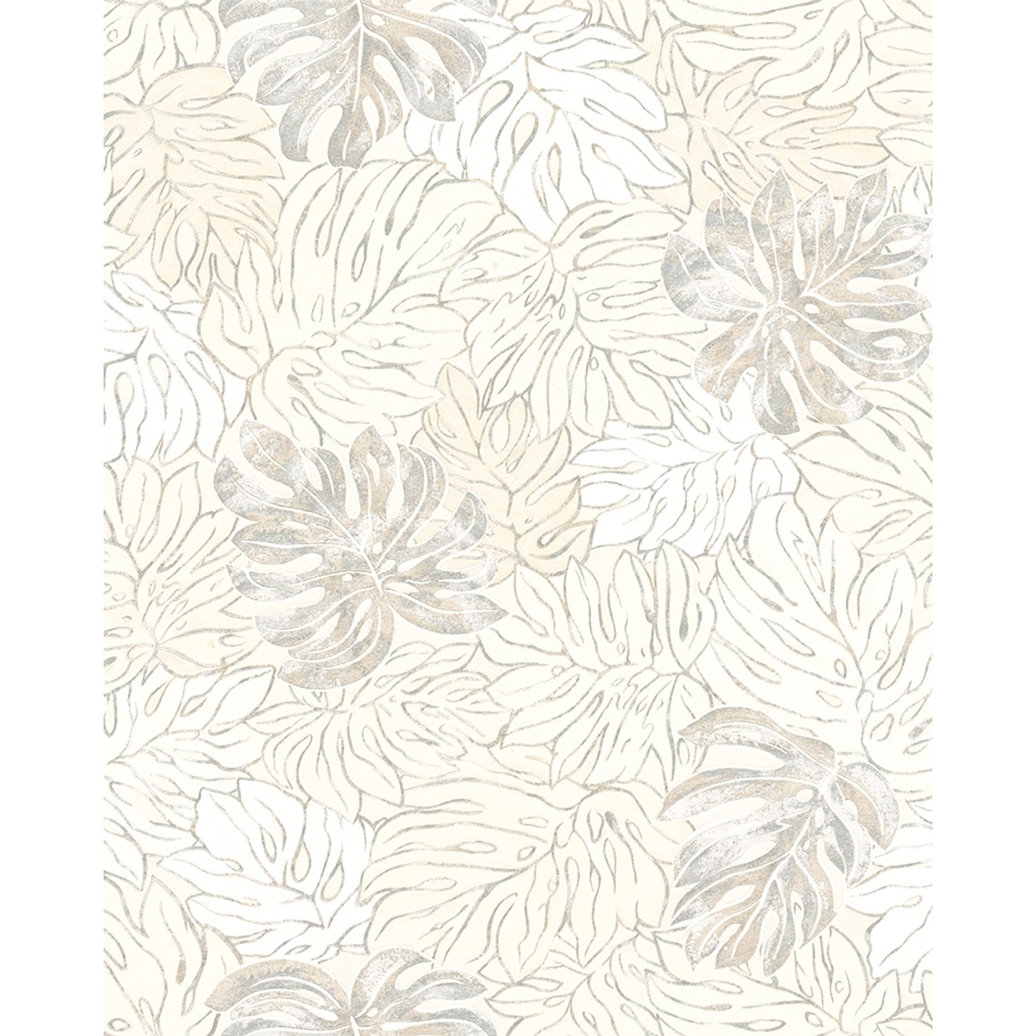 Marburg Vliestapete Floral Blatt Beige 10,05 m x 0,53 m FSC® günstig online kaufen