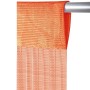 Orangefarbene Arsvita Fadengardine Bistro, 150x60 cm, mit Stangendurchzug für Fenstervorhänge.