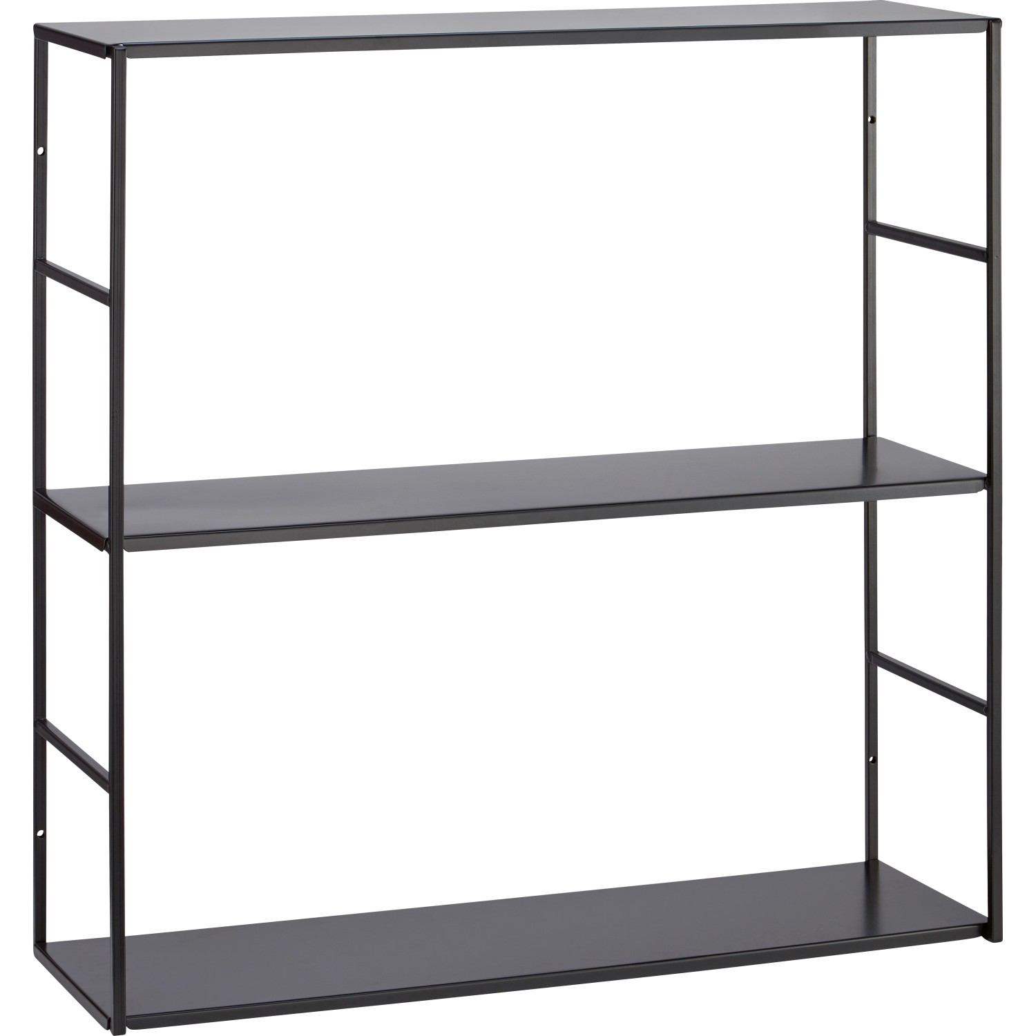 Metall-Regal Pinnock 60 cm x 60 cm x 20 cm Schwarz matt günstig online kaufen