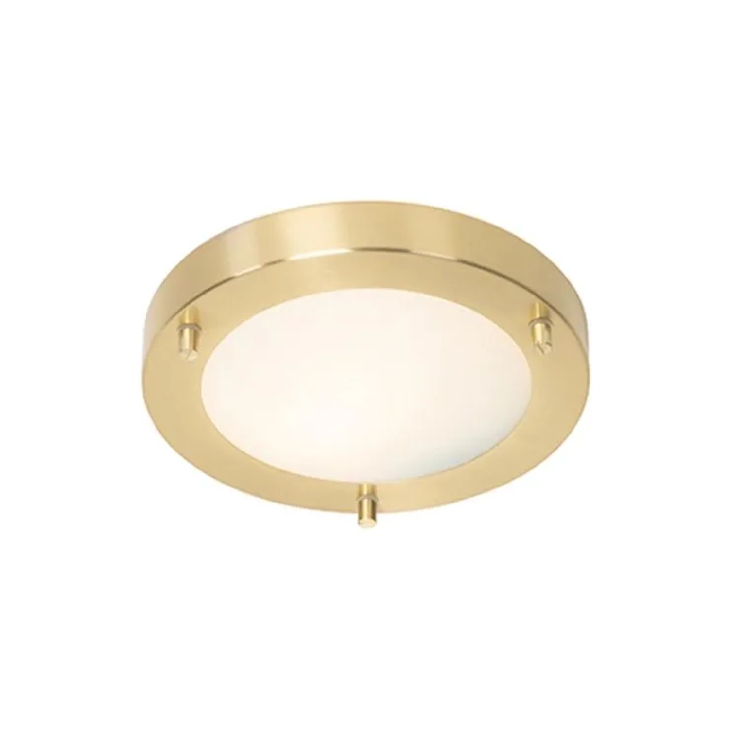 QAZQA Moderne Deckenleuchte Gold 18 cm IP44 Yuma