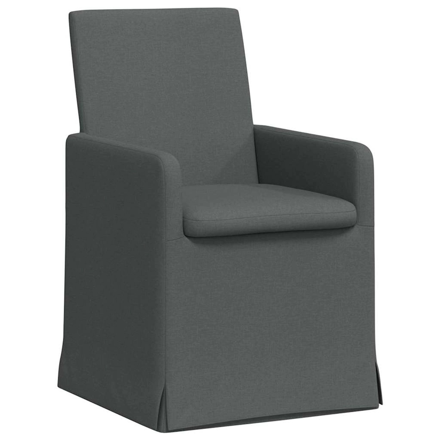 vidaXL Esszimmerstühle 2 Stk Dunkelgrau 57 x 67 x 95 cm Stoff 42017904 günstig online kaufen