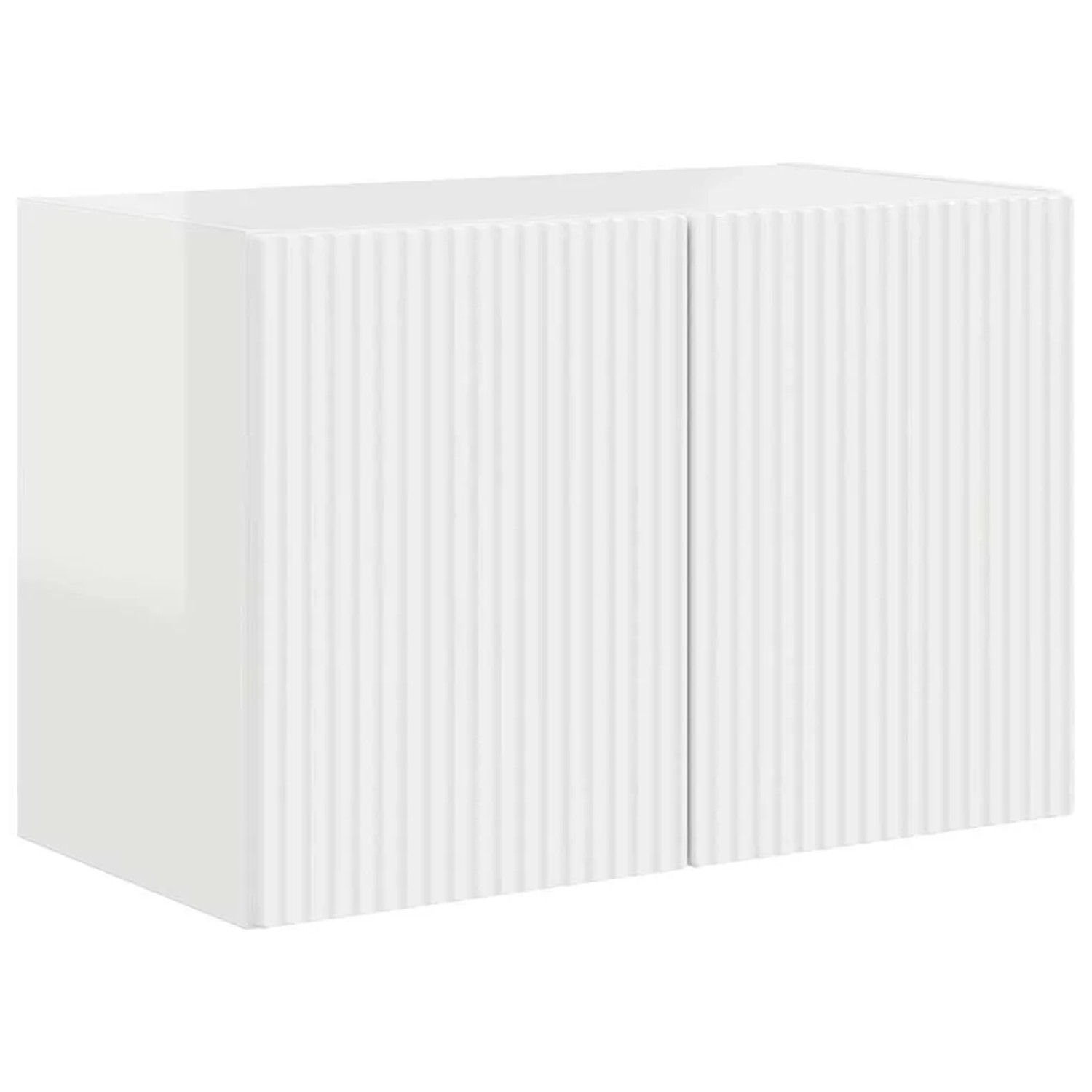 vidaXL TV-Wandschrank Hochglanz Weiß 59,5 x 31 x 40 cm Holzwerkstoff 892337