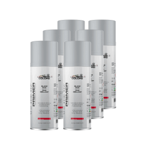 6er Set COLORS Zink-Alu Sprühlack, 400ml, Silber für Korrosionsschutz.