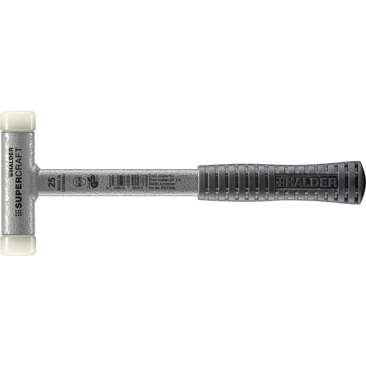 Halder Supercraft Schonhammer Ø 25 mm Rückschlagfrei mit Bruchsicherem Stah günstig online kaufen