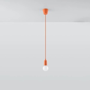 Orangefarbene Hängeleuchte Diego 1 von Sollux Lighting für Lampen & Leuchten.