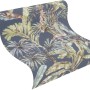 Rasch Vliestapete Florentine III mit Palmenmuster in Dunkelblau, 10,05x0,53m.