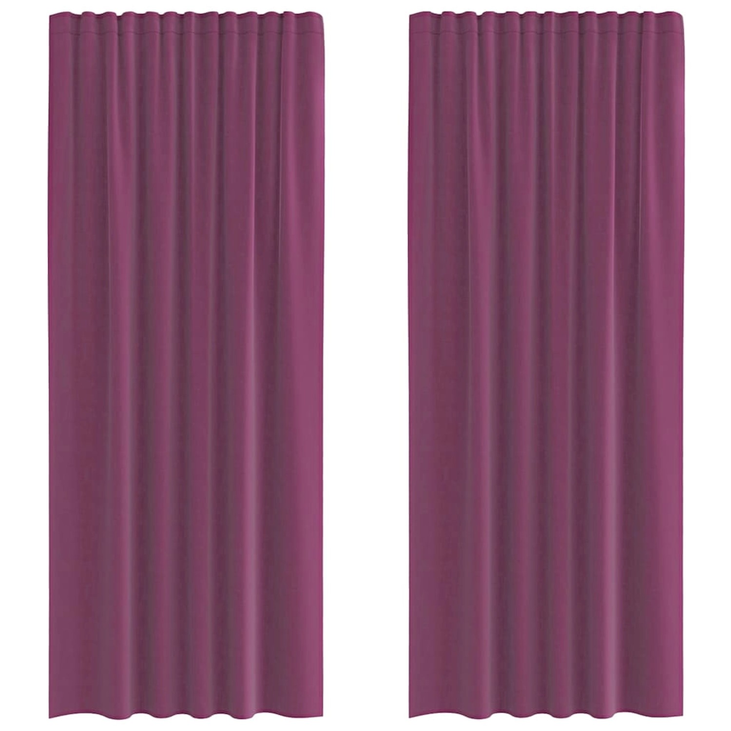 vidaXL Voile Vorhänge mit Stangentaschen 2 Stk Lila 4102204 günstig online kaufen