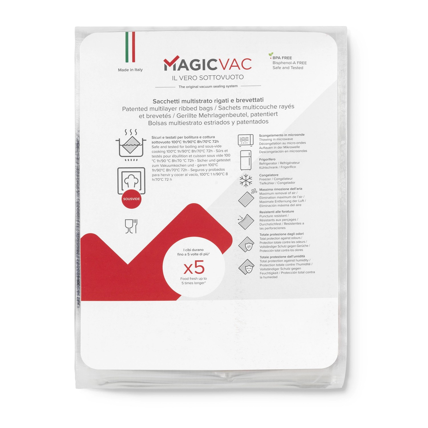 Thumbnail - Magic Vac Vakuumierbeutel ACO1064 Transparent 30 cm x 40 cm 50 Stück