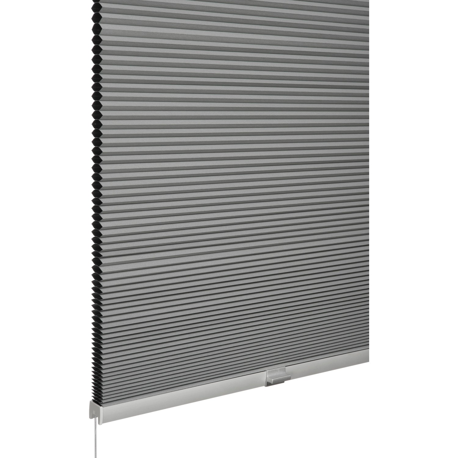 Graues Schöner Wohnen Thermo-Wabenplissee Sina, 70x130 cm, für Fenster, Plissee mit Wabenstruktur.