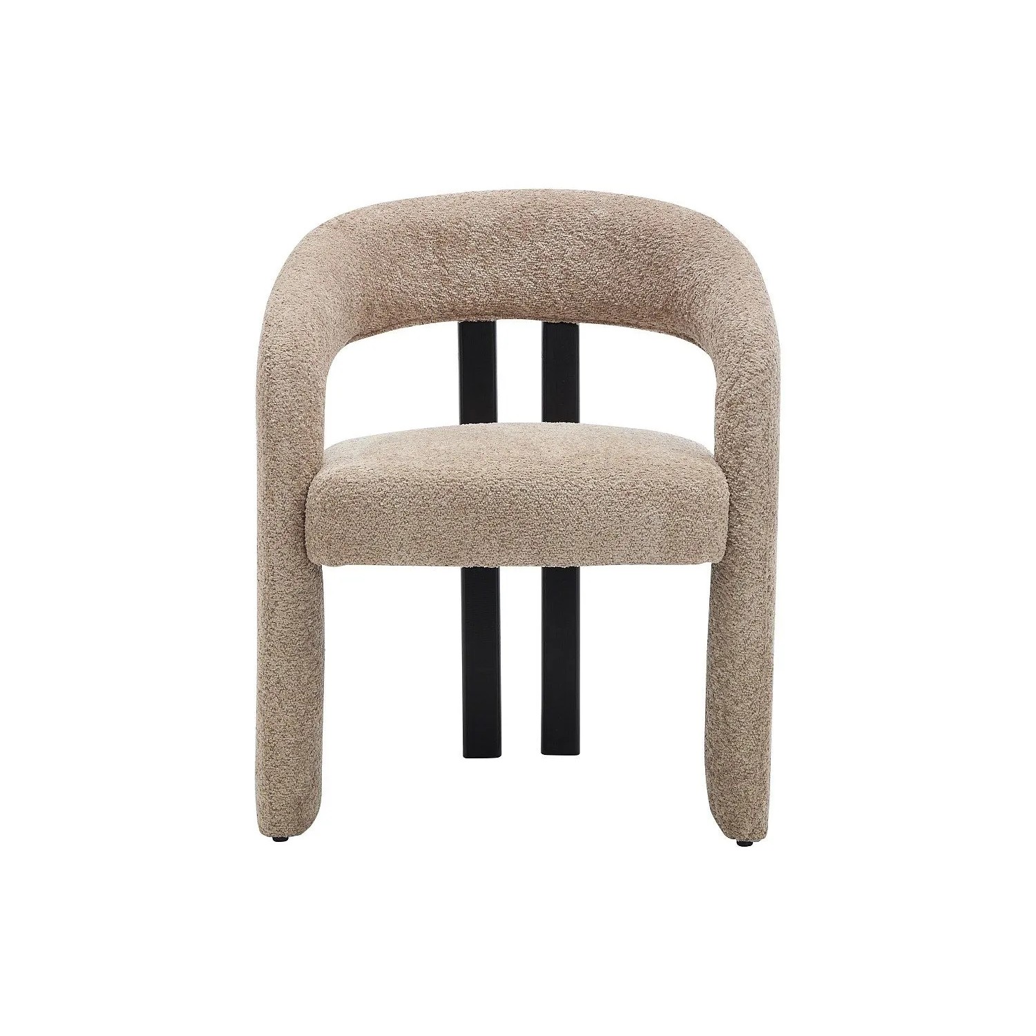 Vente-unique Stuhl Noreti Schwarz  Taupe 65 cm