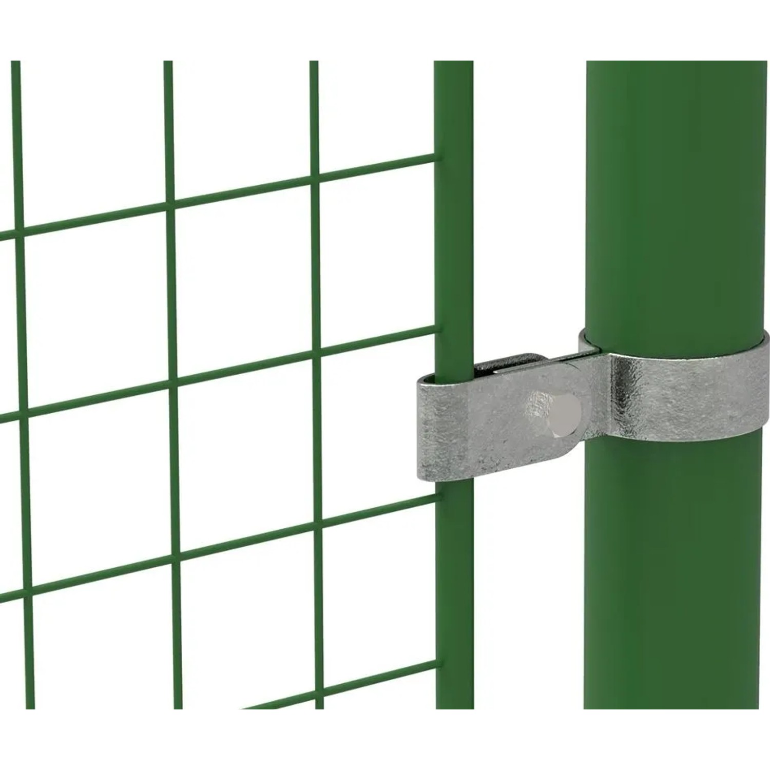 FeNau Rohrverbinder Gitterhalter Einfach Ø 33,7 mm 1 Zoll Temperguss Verzinkt 170B34